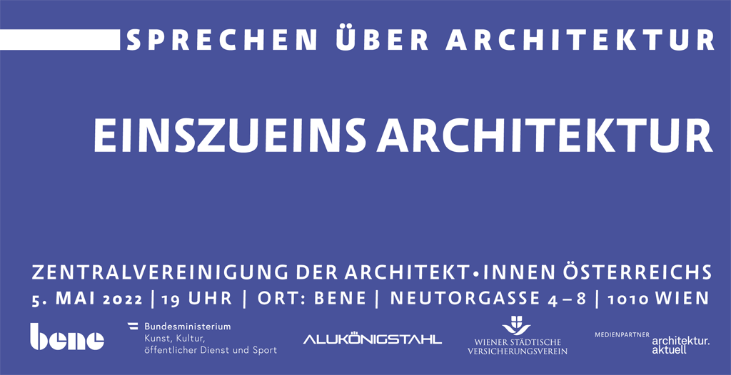 Flyer Sprechen über Architektur